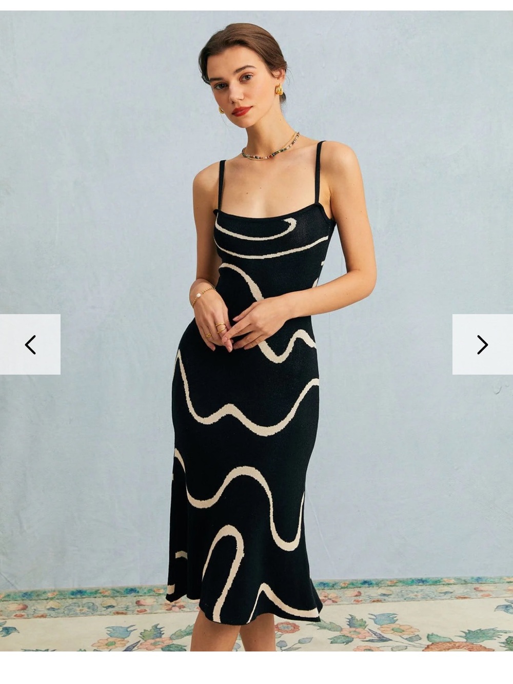 Rihoas Knit Mermaid Midi Dress